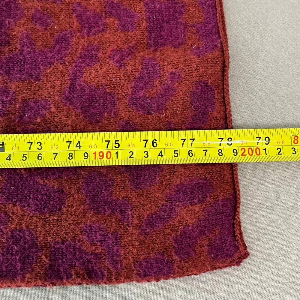 Athleta Morro Cozy Leopard Scarf Womens One Size Dried Cinnamon‎ Multifunctional